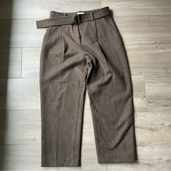 Aritzia Wilfred Le Fou Wool Pants in Brown - Picture 9 of 9
